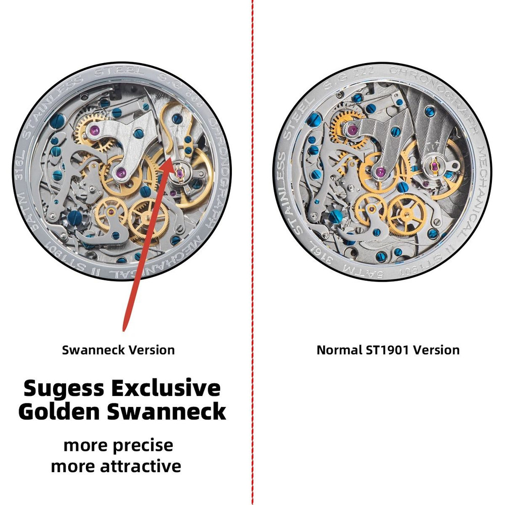 Mechanical Pilot Chronograph Watch 1