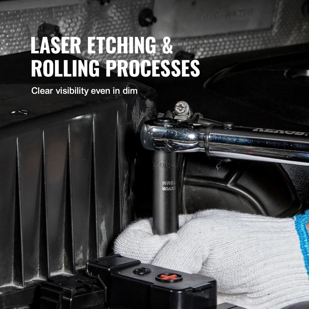 Heavy Duty 6 Point Impact Socket Set For Auto Repair 4