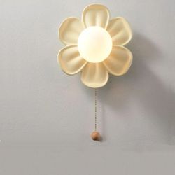 resin flower ceiling and wall light