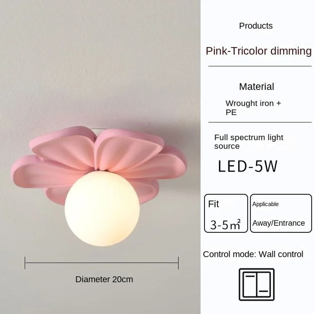Resin Flower Ceiling And Wall Light 9