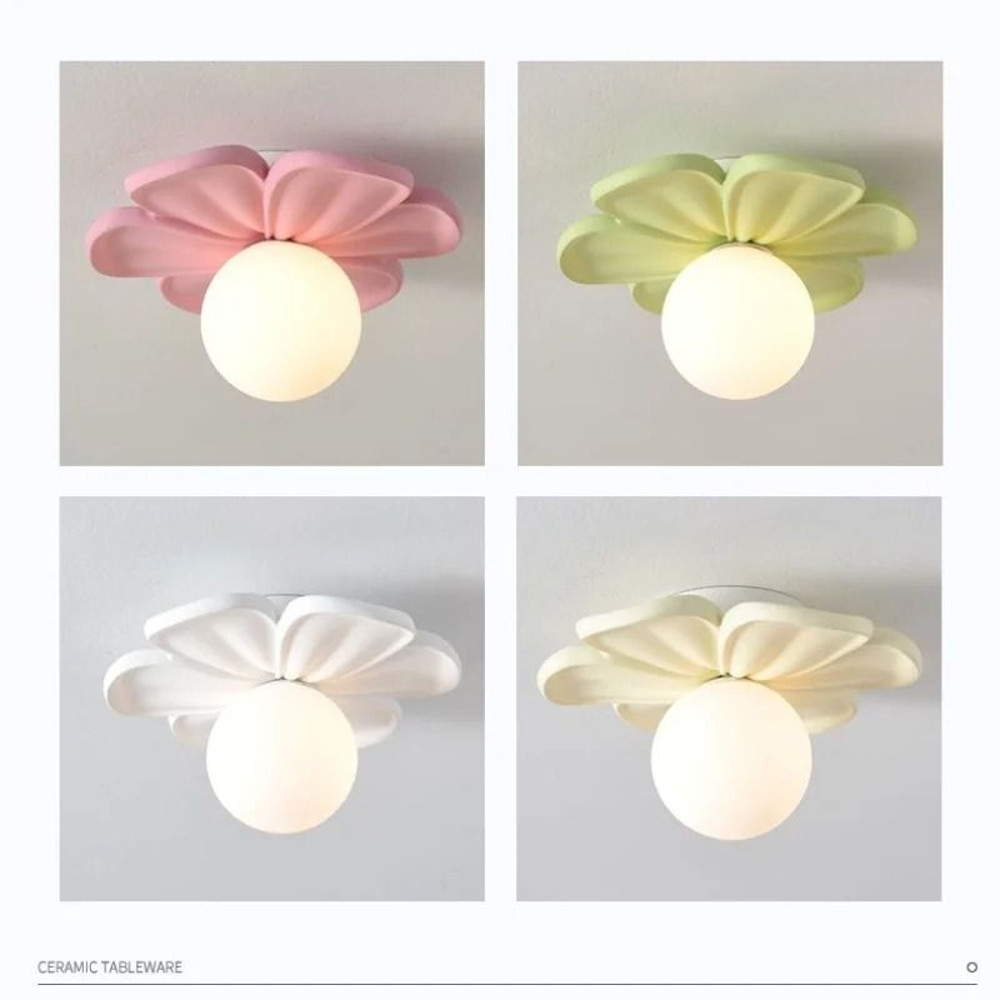 Resin Flower Ceiling And Wall Light 2