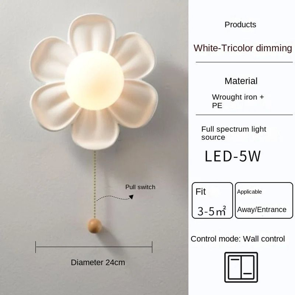 Resin Flower Ceiling And Wall Light 5