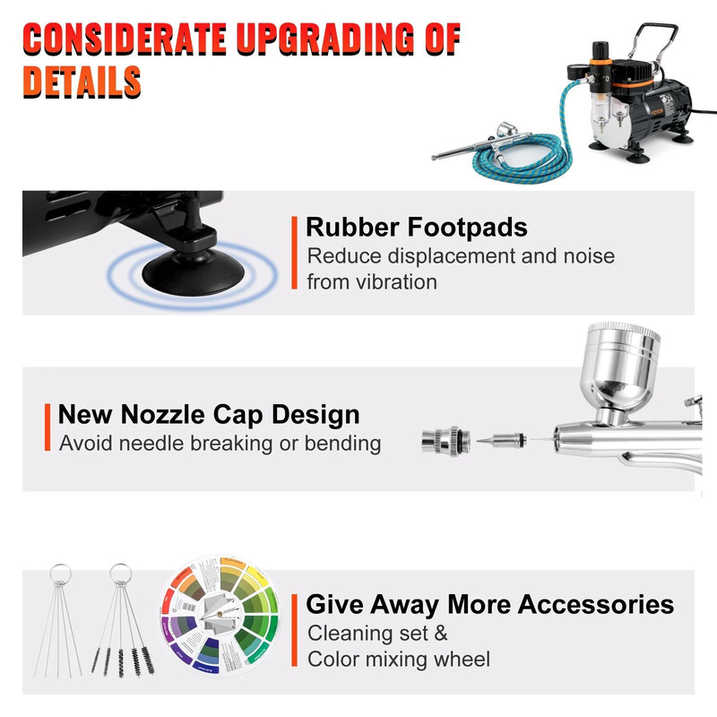 Professional Dual Action Electric Airbrush Kit 2
