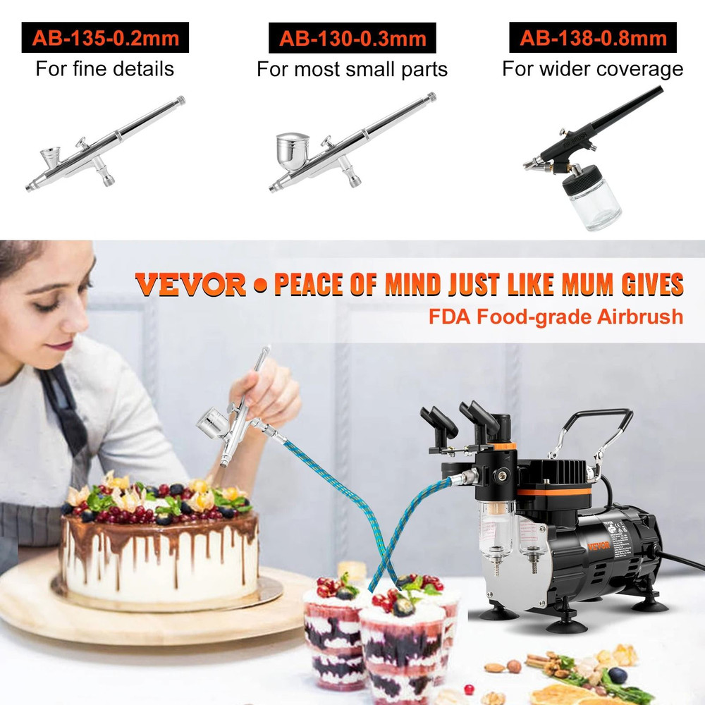 Professional Dual Action Electric Airbrush Kit 4