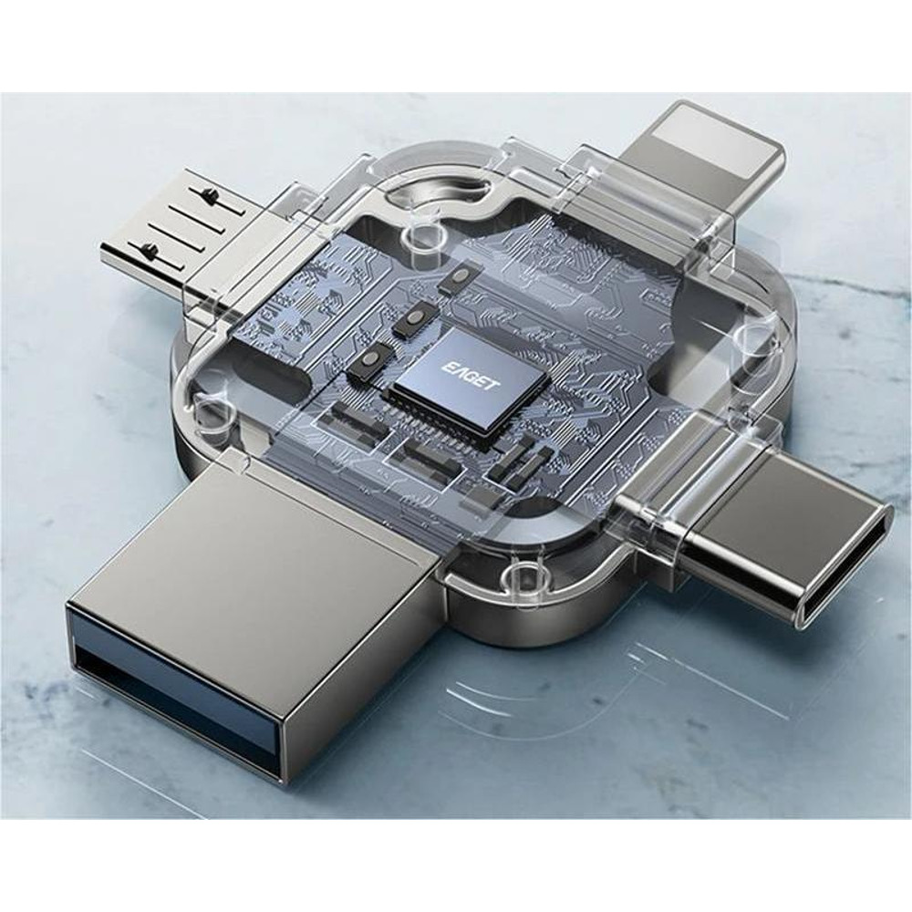 4 In 1 USB Flash Drive With Type C Micro And Lightning Ports 2