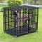 Heavy Duty Metal Dog Crate With Lockable Wheels And Tray 0