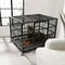 Heavy Duty Metal Dog Crate With Lockable Wheels And Tray 2