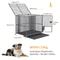 Heavy Duty Metal Dog Crate With Lockable Wheels And Tray 6
