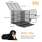 Heavy Duty Metal Dog Crate With Lockable Wheels And Tray 7