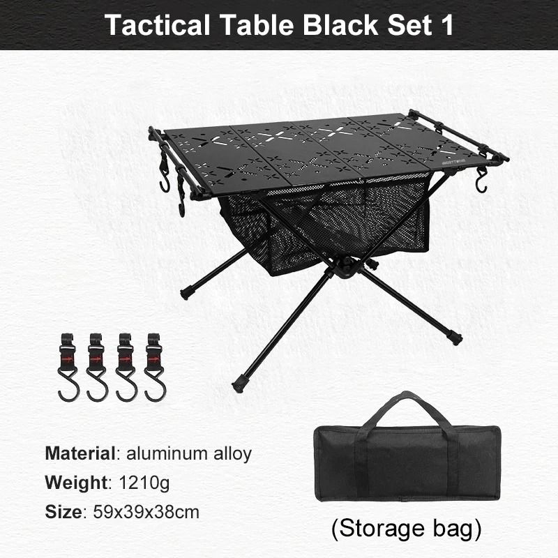 Lightweight Folding Camping Table With Storage Mesh Bag 5
