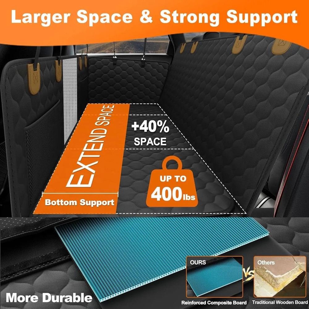 Waterproof Car Seat Hammock For Pets 4