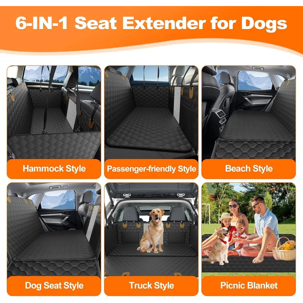 Waterproof Car Seat Hammock For Pets 5