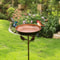 Freestanding Metal Bird Bath And Feeder For Outdoor Decor 0