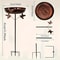 Freestanding Metal Bird Bath And Feeder For Outdoor Decor 24