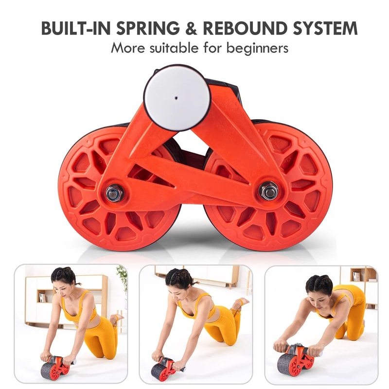 Self Returning Ab Wheel With Workout Display And Comfort Mat 4