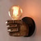 Artistic Resin Fist Wall Sconce With Nordic Vintage Flair 5