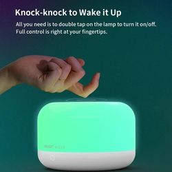 smart led ambient night lamp with wifi app and voice control