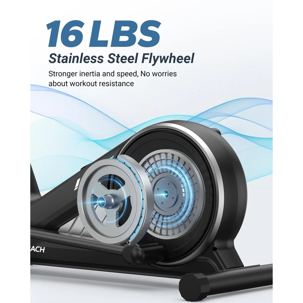 Quiet Magnetic Elliptical Trainer With Adjustable Resistance And App Support 5