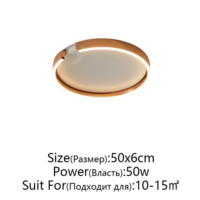 Modern LED Ceiling Light In Rose Gold White Or Black For Indoor Home Lighting 9
