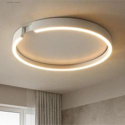 modern led ceiling light in rose gold white or black for indoor home lighting