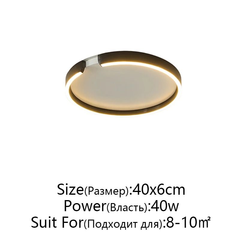 Modern LED Ceiling Light In Rose Gold White Or Black For Indoor Home Lighting 5