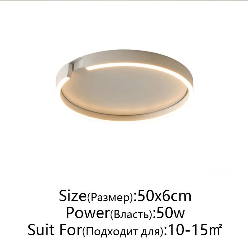 Modern LED Ceiling Light In Rose Gold White Or Black For Indoor Home Lighting 8