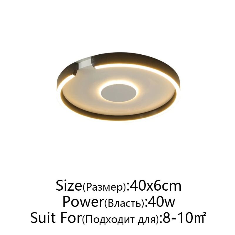 Modern LED Ceiling Light In Rose Gold White Or Black For Indoor Home Lighting 11
