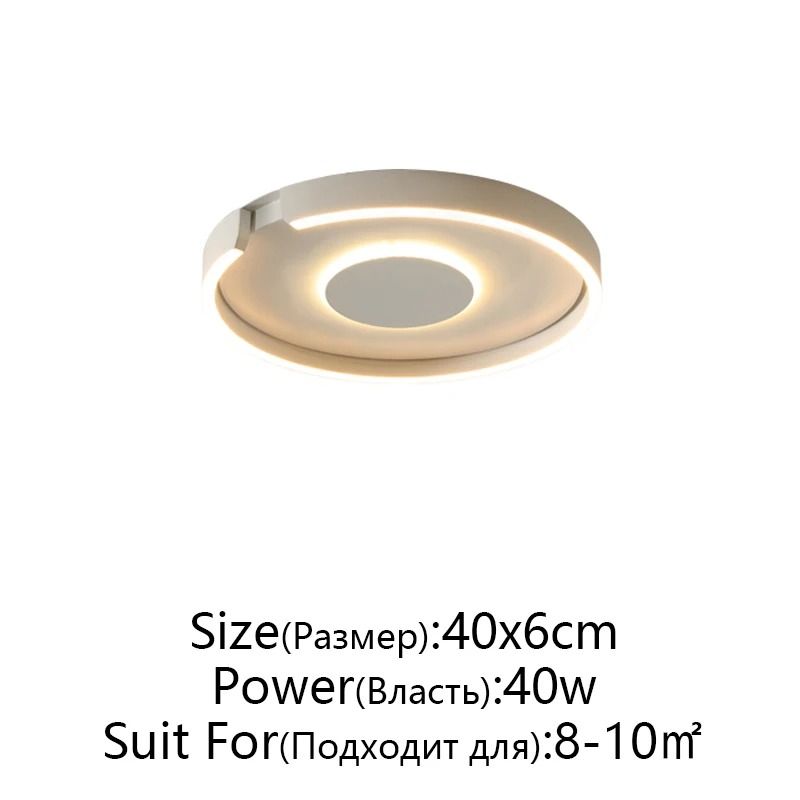 Modern LED Ceiling Light In Rose Gold White Or Black For Indoor Home Lighting 13