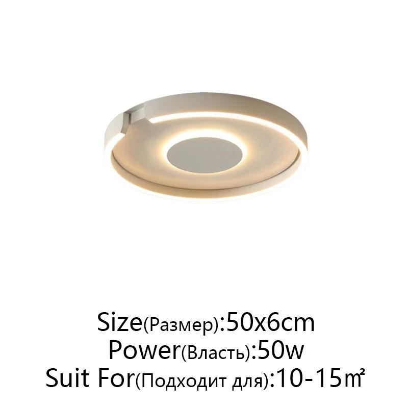 Modern LED Ceiling Light In Rose Gold White Or Black For Indoor Home Lighting 14