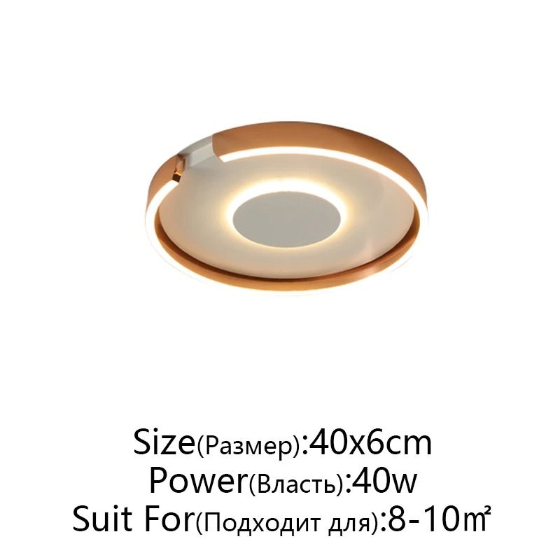 Modern LED Ceiling Light In Rose Gold White Or Black For Indoor Home Lighting 16