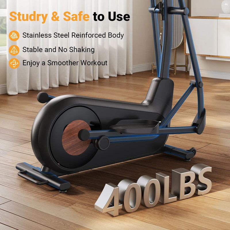 Smooth Quiet Elliptical Trainer With Adjustable Resistance And Long Stride 1