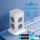 Compact Tower Power Strip With USB A USB C And A Long Extension Cord 0