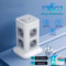 Compact Tower Power Strip With USB A USB C And A Long Extension Cord 0