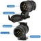 Trailer Adapter Plug To Convert 13 Pin Vehicle Socket To 7 Pin Trailer Connection 2