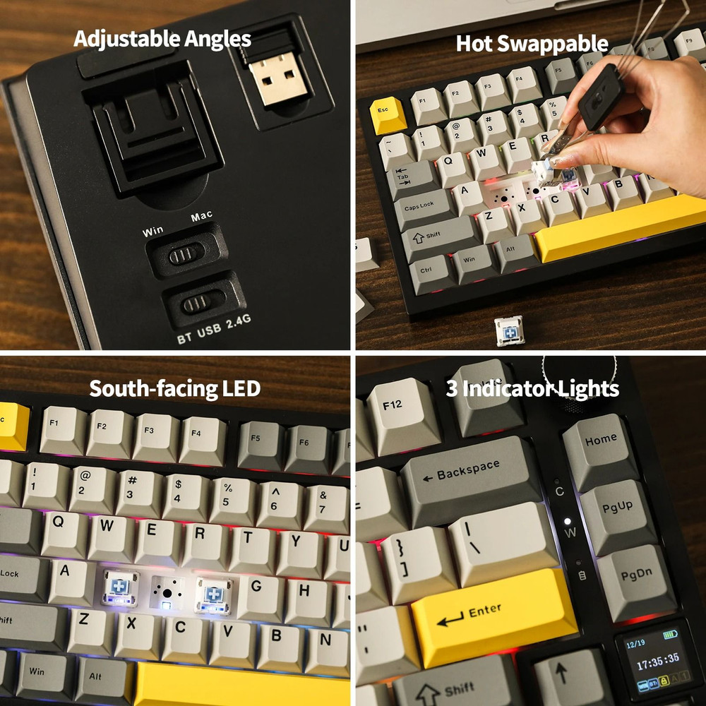 Premium Wireless Mechanical Keyboard With TFT Display 5