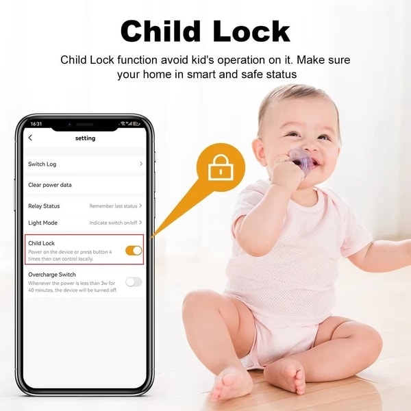 Smart WiFi Power Monitoring Socket With Child Lock And Voice Control 5