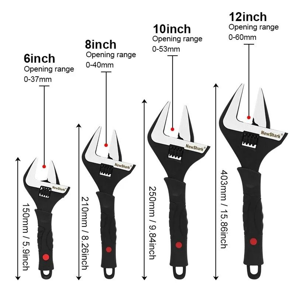 Adjustable Spanner Set With Swivel Measuring Tool 2