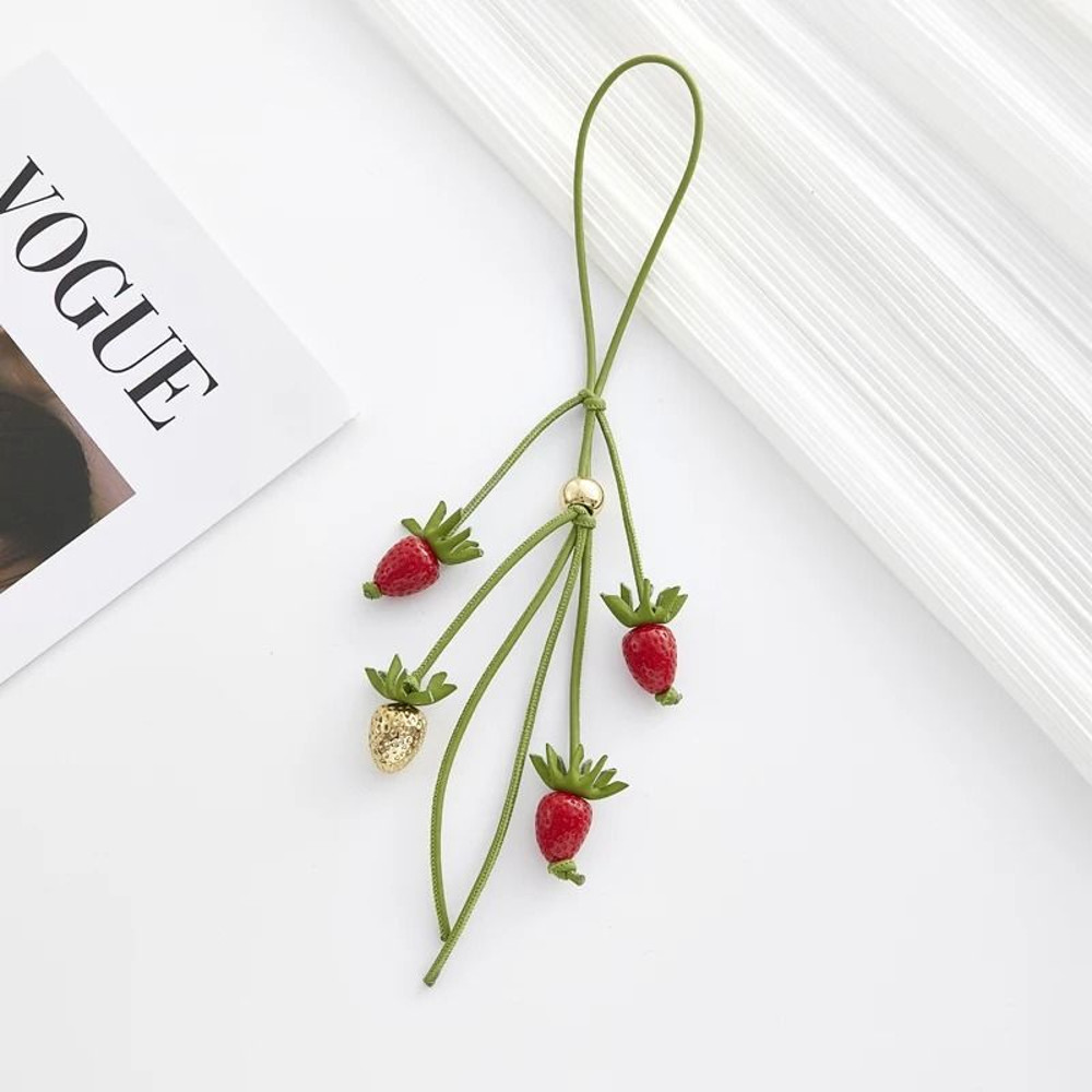 Leather Flower Bag Charm 11