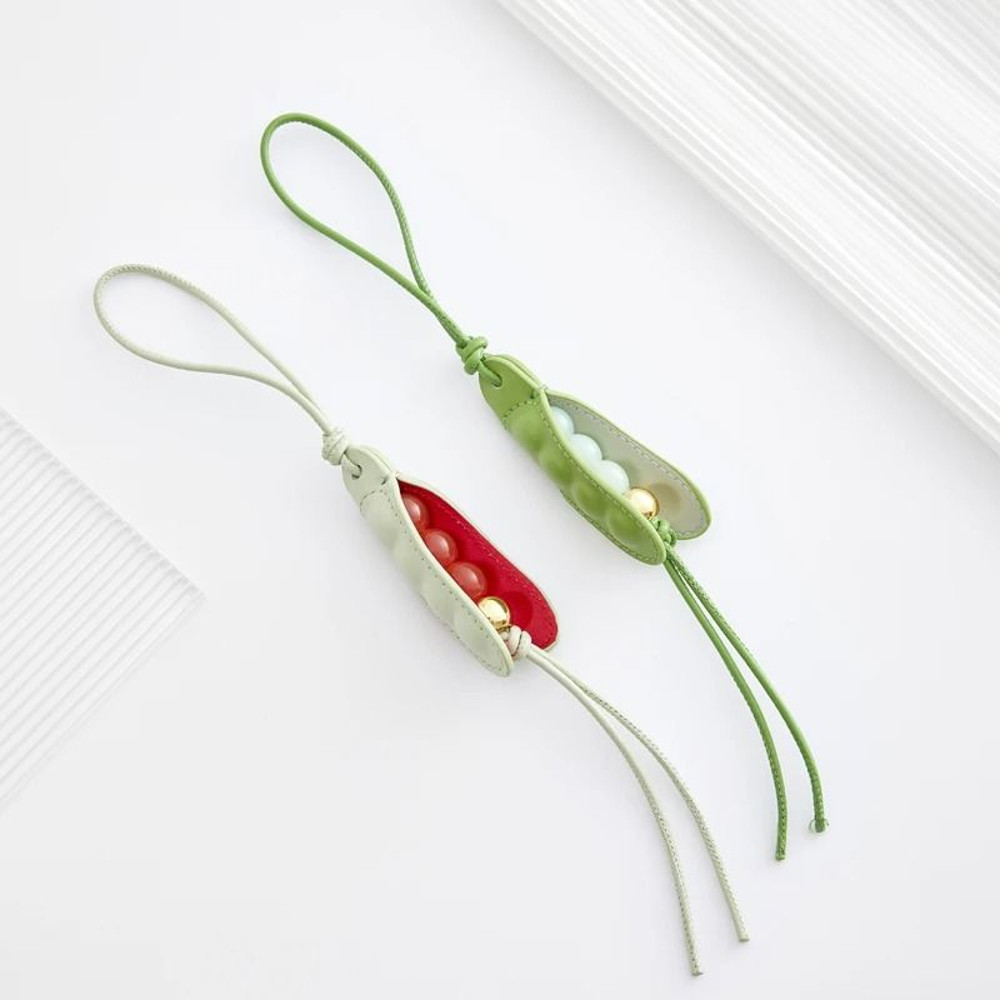 Leather Flower Bag Charm 14