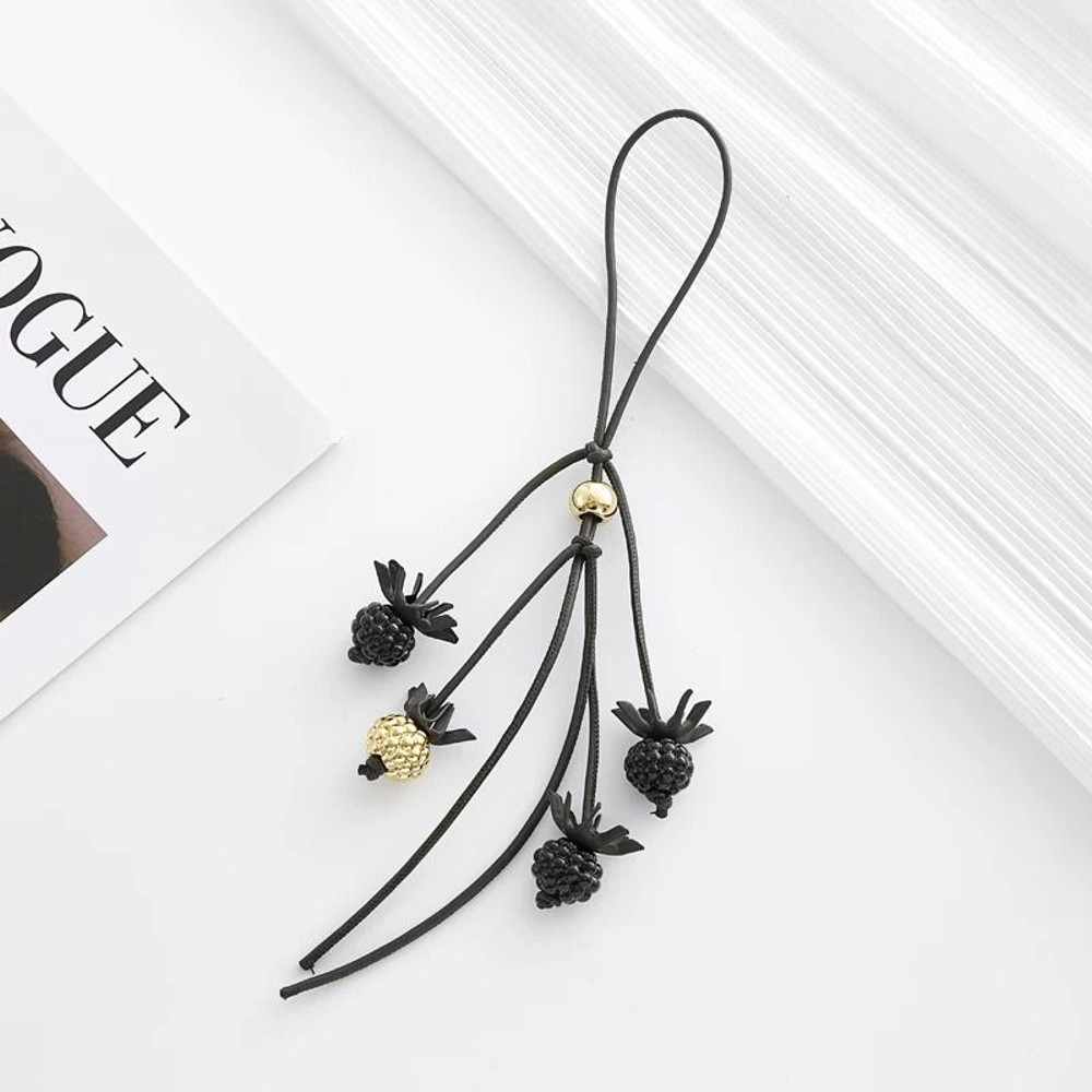 Leather Flower Bag Charm 16