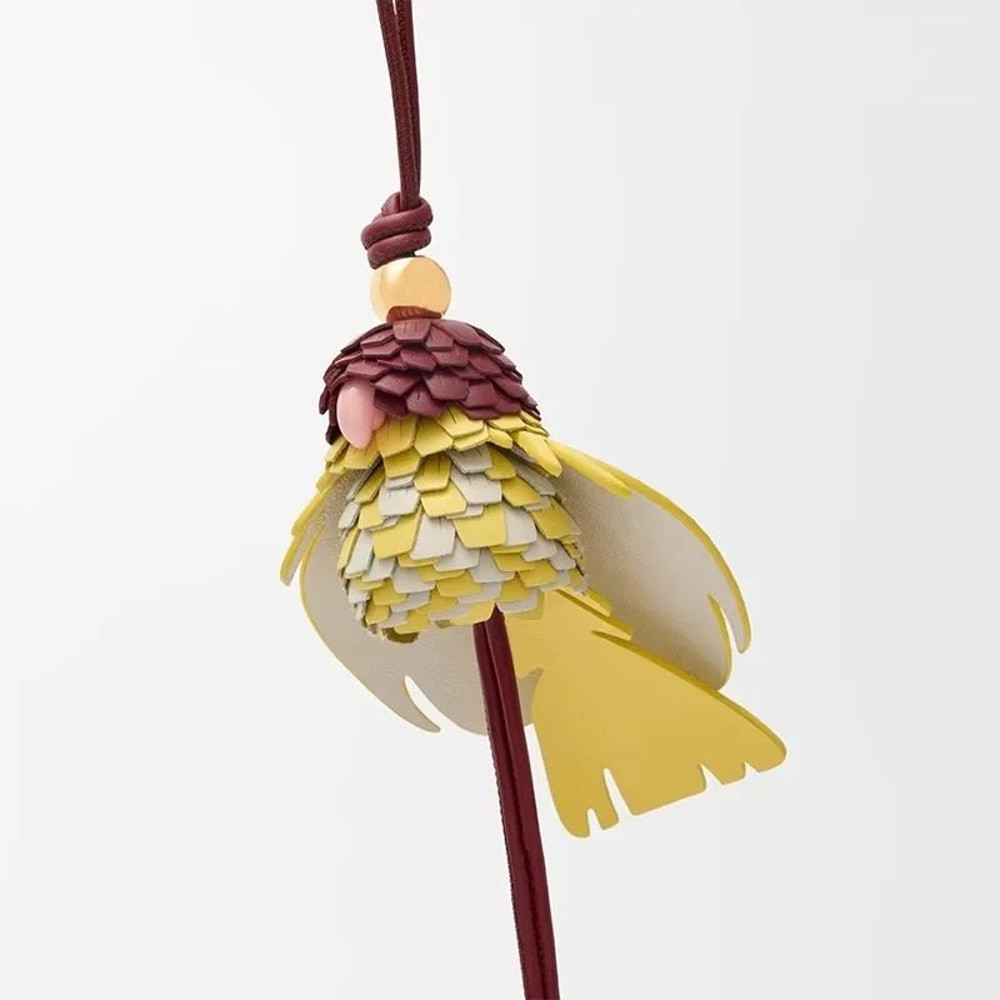 Leather Flower Bag Charm 21