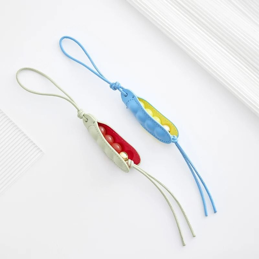 Leather Flower Bag Charm 23