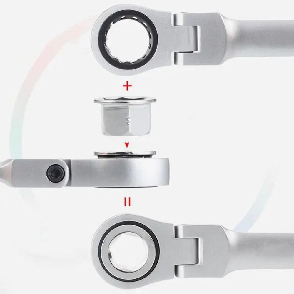 15 Pieces Ratchet Wrench Kit For Easy Car Repair 4