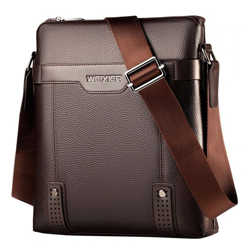 Vintage Style PU Leather Messenger Bag For Men 2