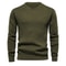 Mens Casual Crew Neck Sweatshirt Solid Color Long Sleeve Top 11