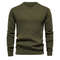 Mens Casual Crew Neck Sweatshirt Solid Color Long Sleeve Top 2
