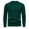 Mens Casual Crew Neck Sweatshirt Solid Color Long Sleeve Top 8