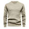 Mens Casual Crew Neck Sweatshirt Solid Color Long Sleeve Top 12