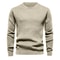 Mens Casual Crew Neck Sweatshirt Solid Color Long Sleeve Top 12