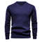 Mens Casual Crew Neck Sweatshirt Solid Color Long Sleeve Top 13